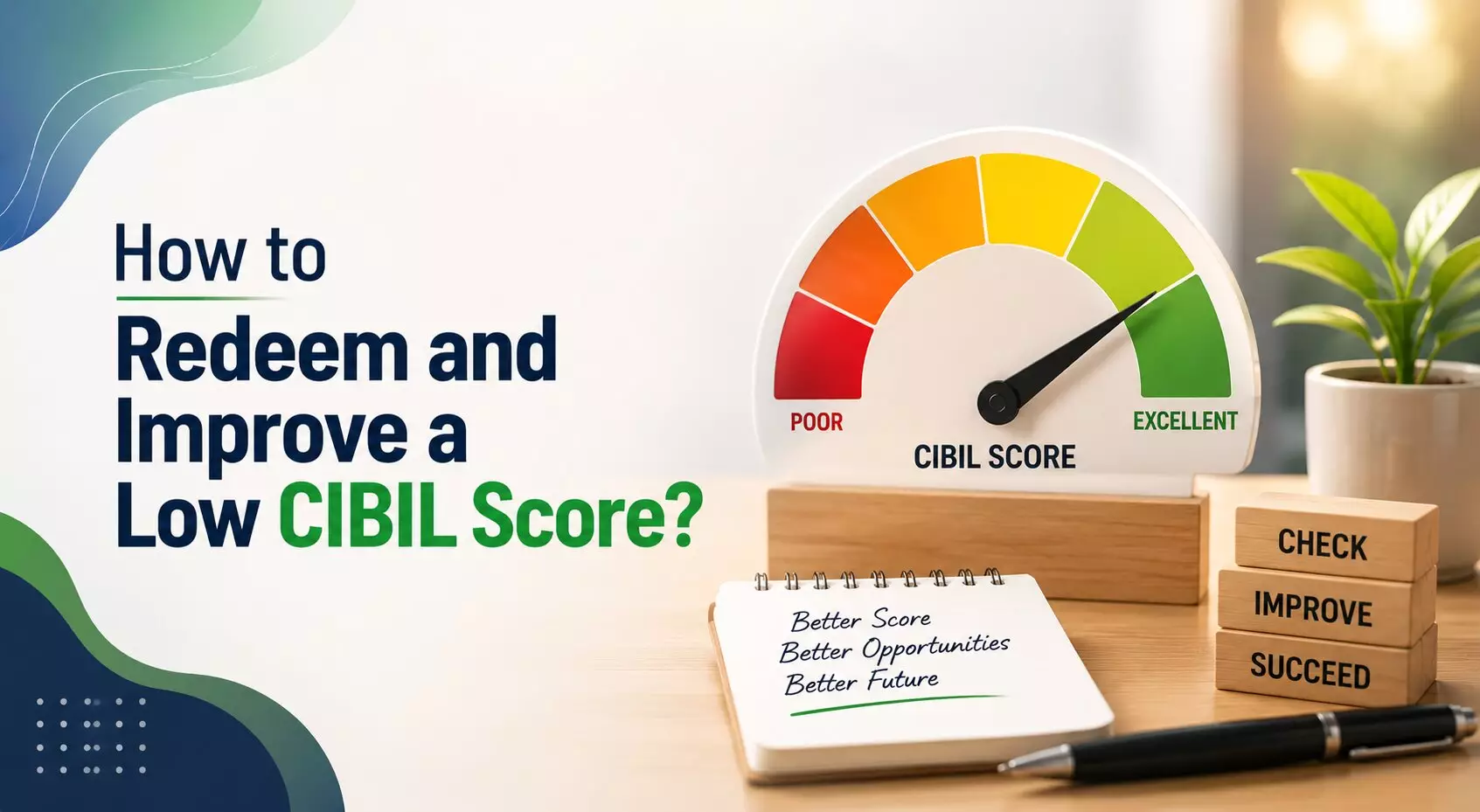 How to Redeem and Improve a Low CIBIL Score?